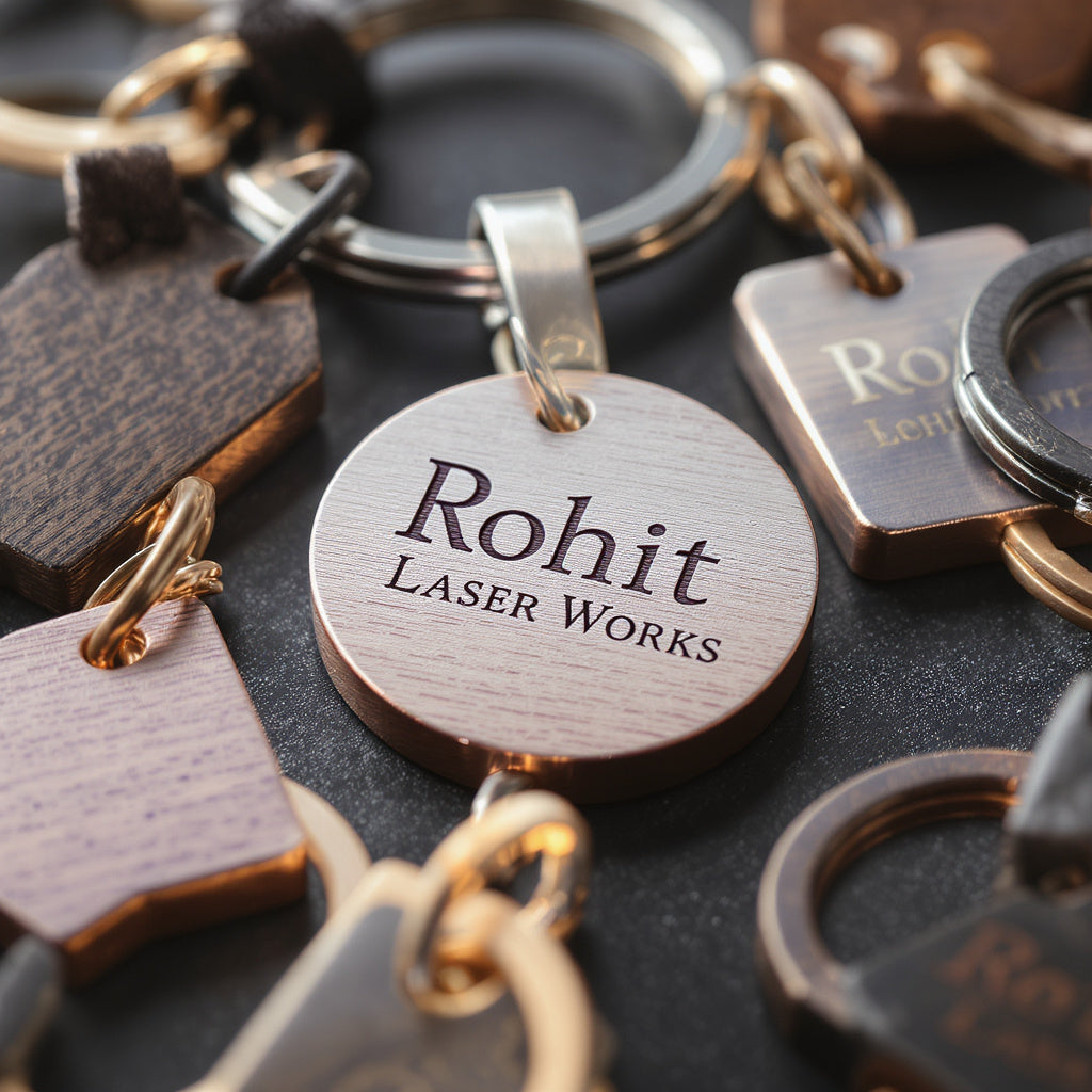 Personalized Laser Engraved Keychains – Custom Name & Design Key Rings