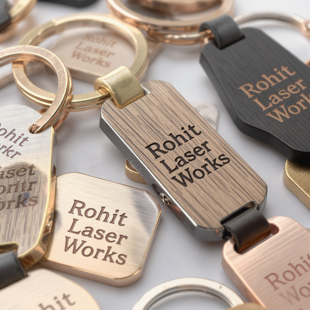 Personalized Laser Engraved Keychains – Custom Name & Design Key Rings