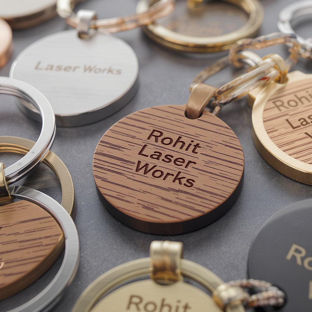 Personalized Laser Engraved Keychains – Custom Name & Design Key Rings
