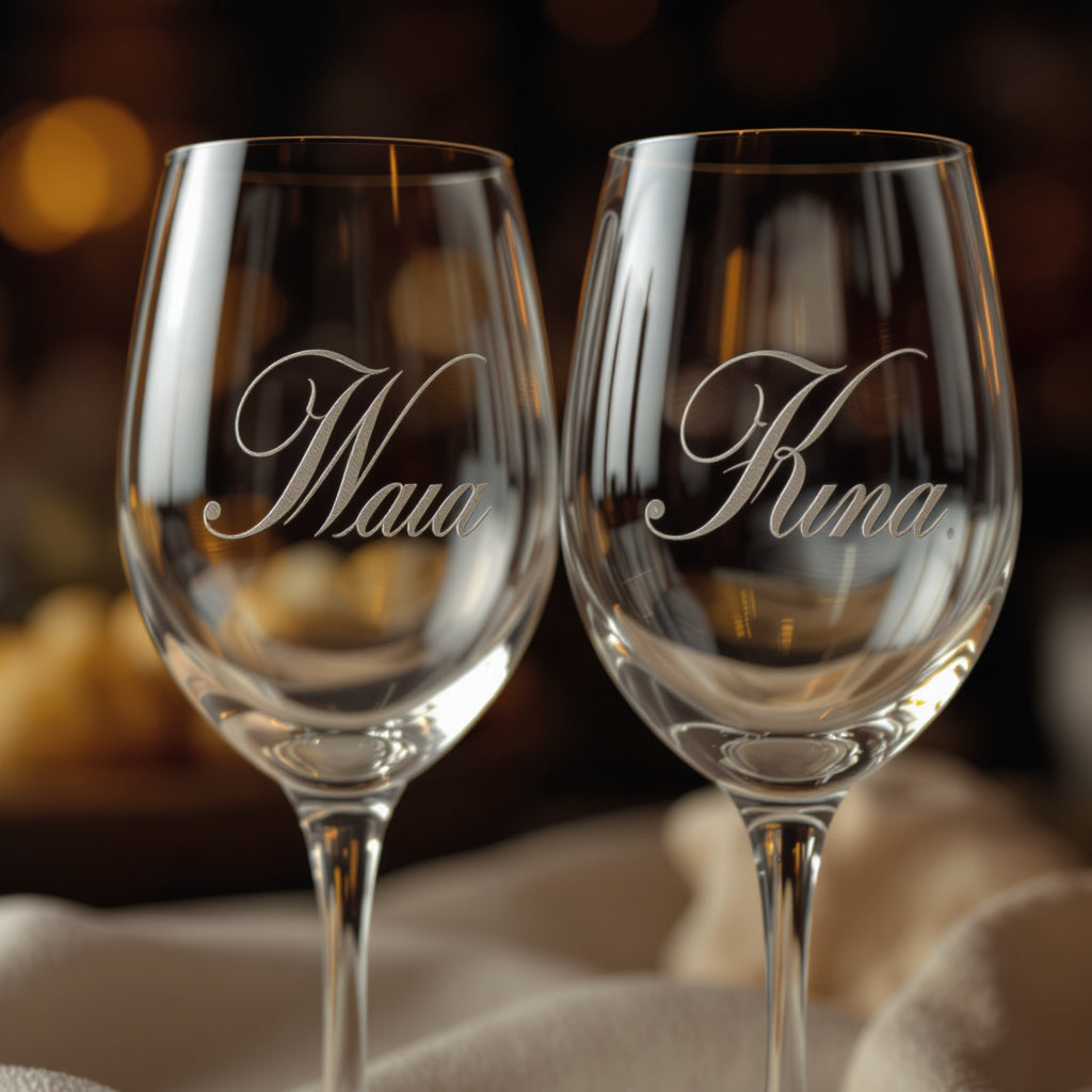 Personalized Laser Engraved Glassware – Custom Wine & Whiskey Glasses