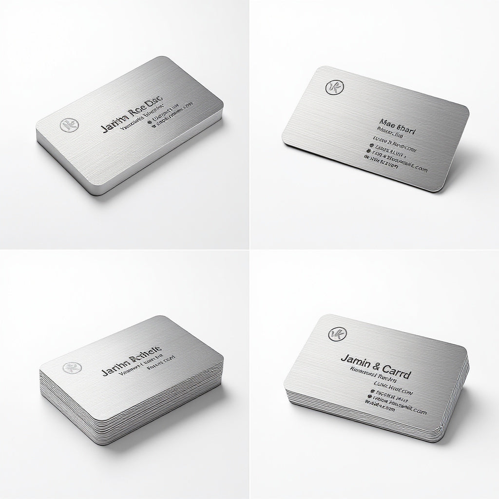 Personalized Laser Engraved Metal Business Cards – Premium Custom Design