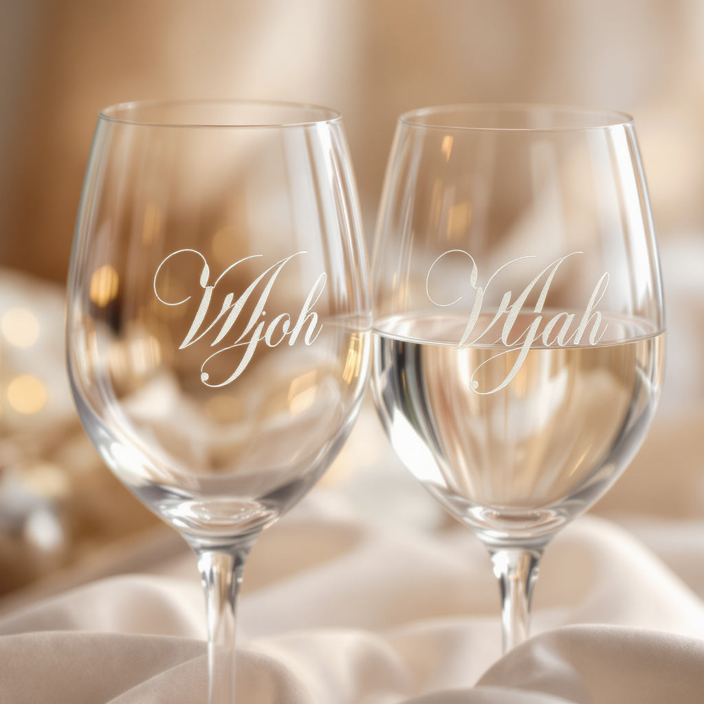 Personalized Laser Engraved Glassware – Custom Wine & Whiskey Glasses